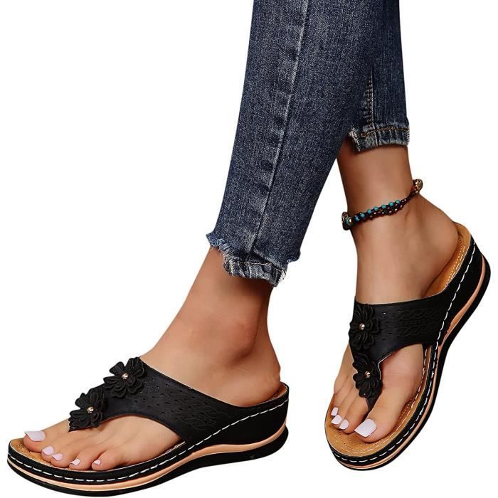 Tongs semelles compensées hot sale