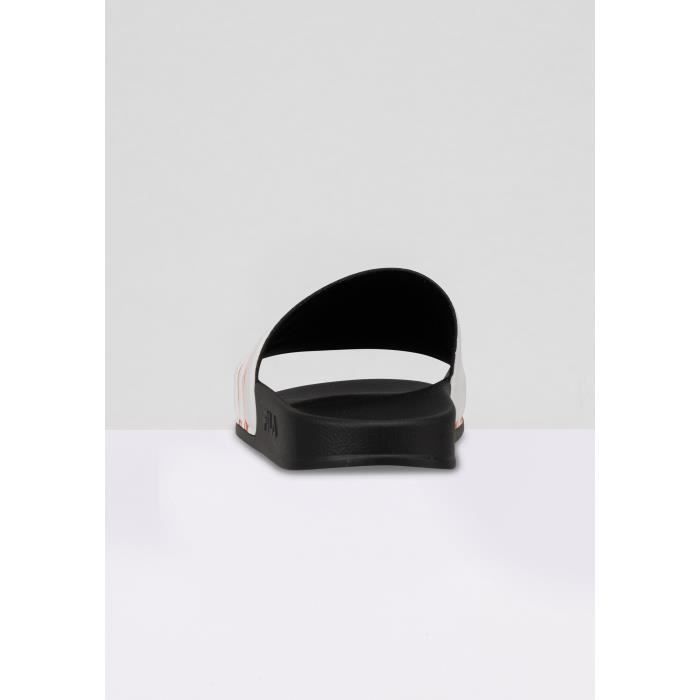 Claquettes femme Fila Oceano Noir Fila rouge Semelle