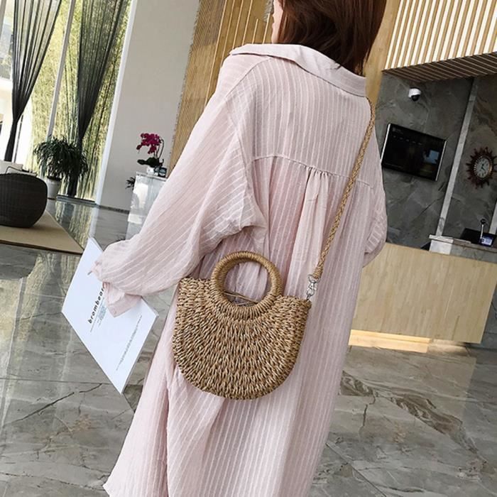 Sac tissé sales en paille