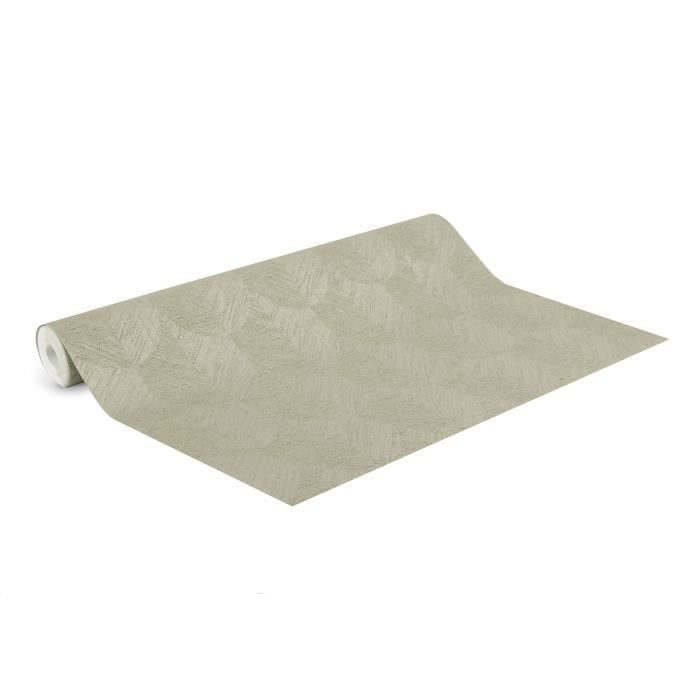 Papier peint intissé quadrillage Romee 1005 x 52cm Vert d'eau, sable ...