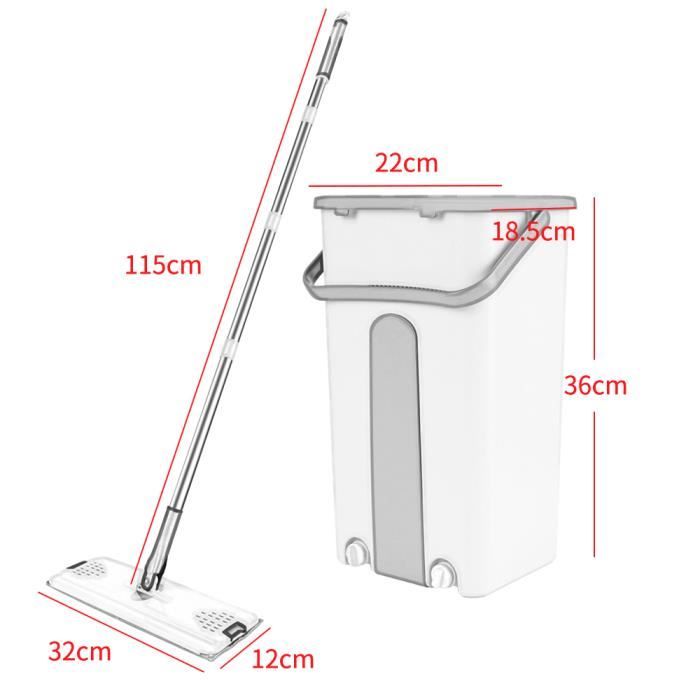 Lot de 4 têtes de serpillère en microfibre de rechange pour balai à franges Vileda/O-cedar Easywring - Blanc - Maison
