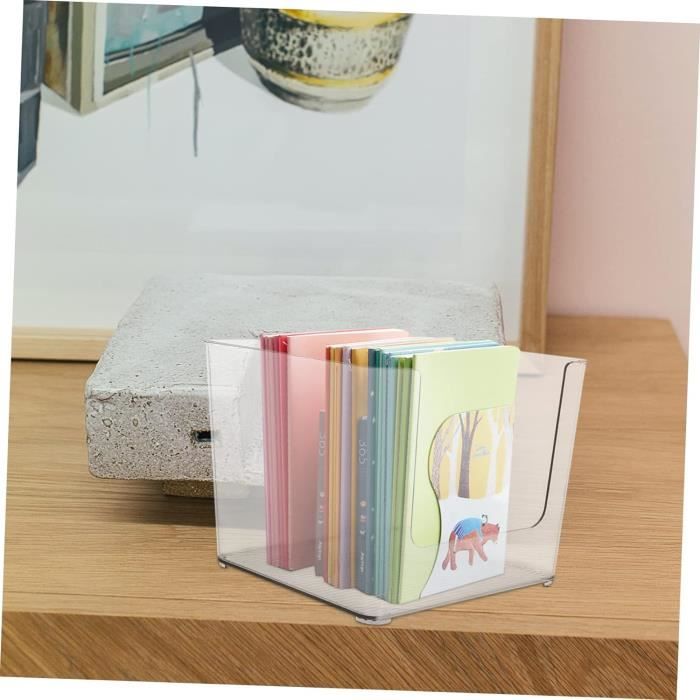 Boîte De Rangement Transparente Murale Perçage En Plastique, Organisateur De Bureau Salle De