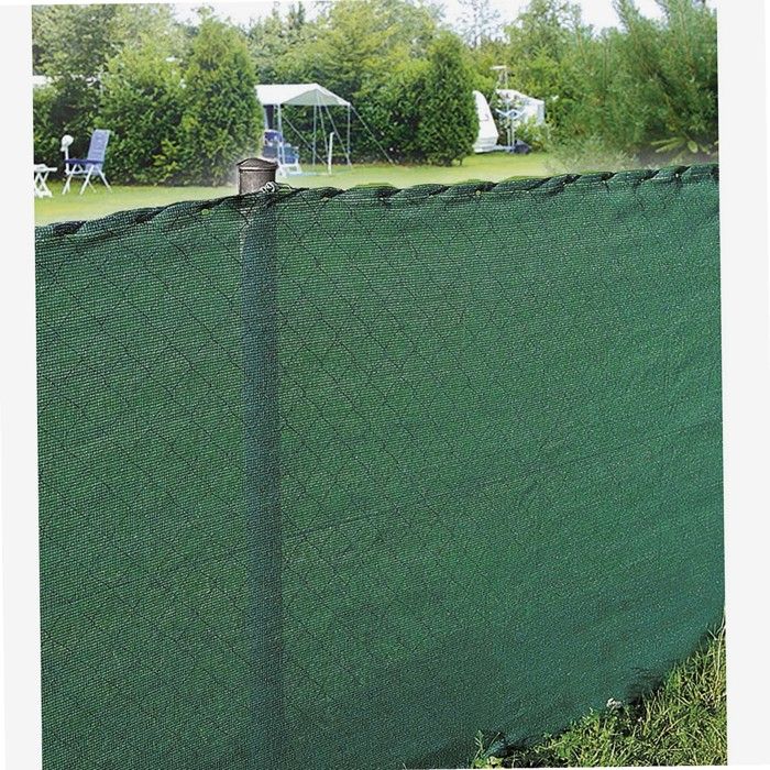 WERKA PRO Brise-Vue Jardin Motif Pierre 160g/m² – 1,5 X 5 M, Imitation Mur Ancien, Occultation 100%, Œillets Aluminium