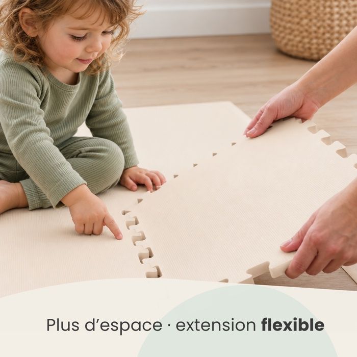 8 Pièces Tapis de Sol pour Enfants - 50x50 cm Dalles Mousse EVA