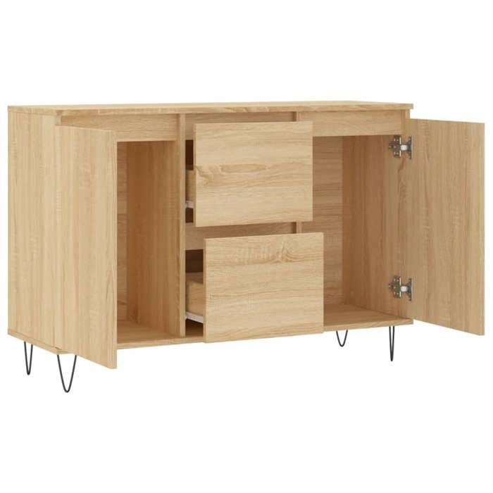 Buffet vidaXL Buffet Haut, Armoire avec Pieds et Portes, Meuble de
