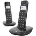 DORO Téléphone sans fil Comfort 1010 DUO avec Combiné supplémentaire - DECT\GAP - Noir-0