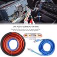 Kit de câble de fil d'amplificateur audio 4 jauge 2800W voiture Audio subwoofer amplificateur haut-parleur installation-0