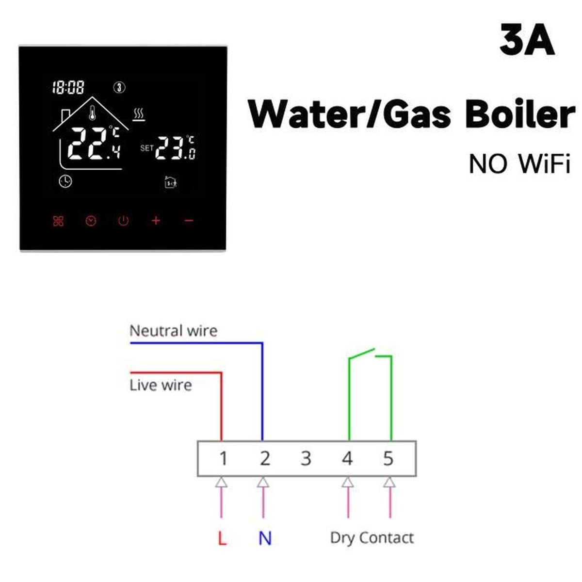 Thermostat intelligent électrique PRUMYA Thermostat à distance