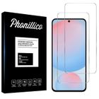 Protection Écran - Phonillico® - Samsung Galaxy S24 FE - Verre Trempé - Pack de 2 - Résistant aux Rayures