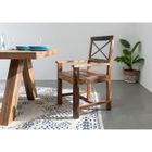 MASSIVMOEBEL24 Fauteuil - Bois massif recyclé multicolore laqué - Inspiration Ethnique - NATURE OF SPIRIT #27