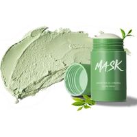 Bâton de masque au thé vert,Masque Thé Vert Point Noir,Masque Nettoyant,masque de bâton d'argile purifiant au thé vert,nettoie les p