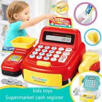 Mini caisse enregistreuse Montessori pour enfant, jeu éducatif, jeu de rôle, supermarché, caisse, entraînement cérébral