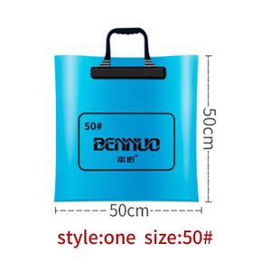 SAC DE PÊCHE 1 50cm Bleu--OligPortable Sac de pêche pliable multifonctionnel, boîte de pêche E27, sac de rangement de maté