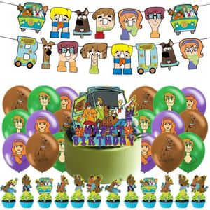 Déco de fête murale Décorations De Fête Scooby Doo, Scooby Doo Décoration Anniversaire, Scooby Doo Party Supplies Décorations Bannière Ballons D[u10208]