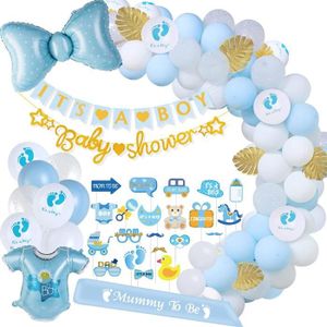 BALLON DÉCORATIF  Baby Shower Decoration Garcon Bleu, Kit de Deco Ba