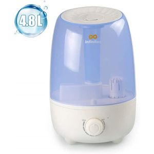 Yissvic Humidificateur d/’Air Maison 4800mL Humidificateur B/éb/é Silencieux 3 Niveaux de Brume Minuterie de 1 /à 8 Heures Arr/êt Automatique Id/éal pour Maison Bureau B/éb/é Chambre