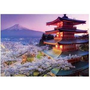Puzzle 5000 pièces adulte château d'osaka japon sakura