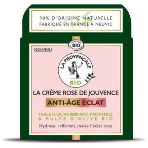 HYDRATANT VISAGE Crème LA PROVENCALE BIO Rose de Jouvence Anti-Âge 