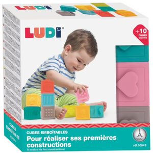 CUBE ÉVEIL Jeu de construction - LUDI - Cubes sensoriels embo