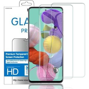 FILM PROTECT. TÉLÉPHONE Samsung Galaxy A71 - 2 Films de protection vitre verre trempe transparent