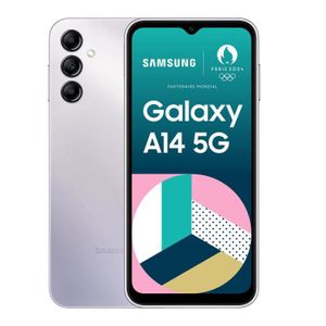 SMARTPHONE SAMSUNG Galaxy A14 5G Argenté 64 Go
