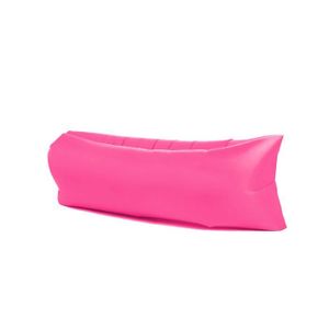 CANAPE GONFLABLE - FAUTEUIL GONFLABLE Rose Pink Sac de couchage gonflable et pliable pou