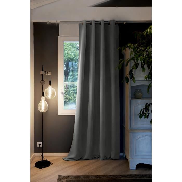 RIDEAU OCCULTANT DOUBLE POLAIRE 100%POLYESTER 210GSM ROMARIN
