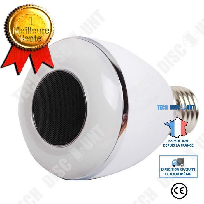 Ampoule Bluetooth Avec Haut-Parleur Télécommande SansFil - Prix en