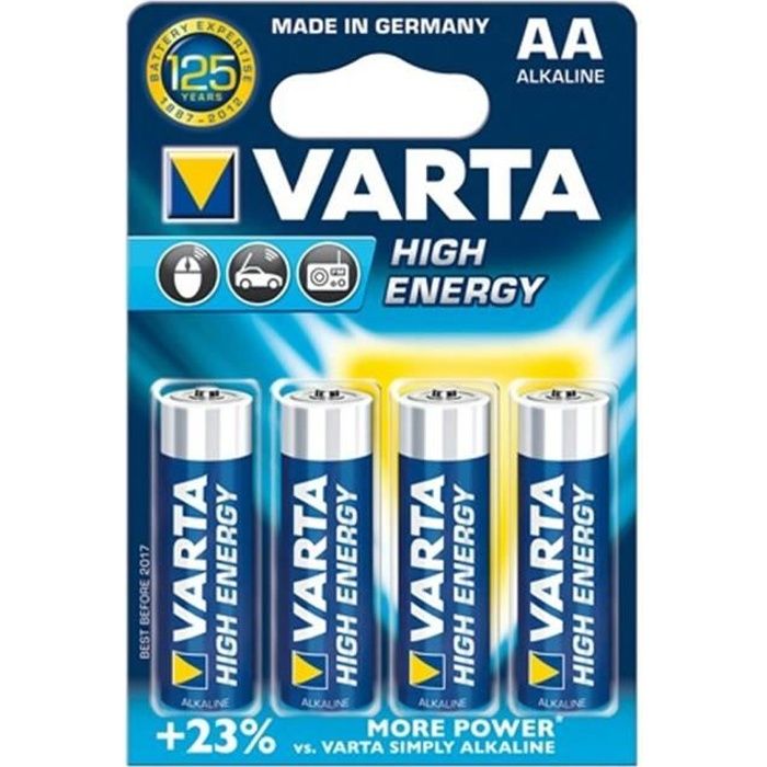 Varta - 4906SO - Piles LR6 High Energy - 6 piles LR6 AA + 2 offertes :  : High-Tech