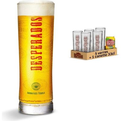 Achat Verres à Bière - 🍺Verre Desperados 50 cl🍺   Verre à bière Desperados 50 cl de la Brasserie Heineken. C'est un verre à  bière de style verre droit.