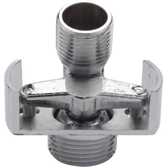KLEHOPE Robinet Coin Vis Excentrique - Adaptateur Douche Laiton, Réglable 0-40°, Cache Trou Mur