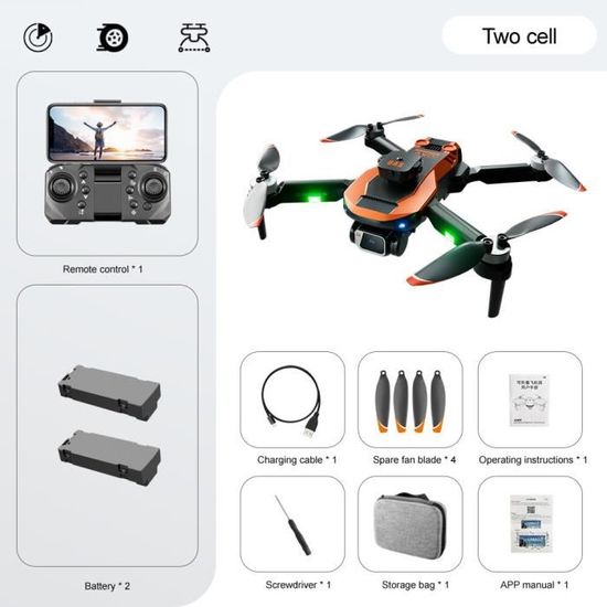 Dragon Touch 8K Drone AE16 Avec 4 HD Caméras Évitement d'obstacles 360 Dragon Touch 8K Drone AE16 Avec 4 HD Caméras Évitement d'obstacles 360