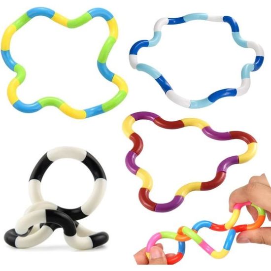 Lot De 6 Jouets Sensoriels Fidget – Silicone Doux, Couleurs Vives, Formes Variées, Pour Autisme, TDAH, Stress
