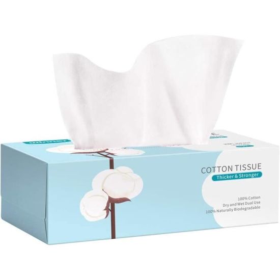 ECOZINK Lingettes Sèches En Coton,Lingettes Sèches Pour Bébé,Lingettes