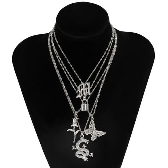 Collier Cœur éternel Double Couche Avec Pierre De Naissance - Chaîne Clavicule Argentée, Parfait Pour La Saint-Valentin - 4