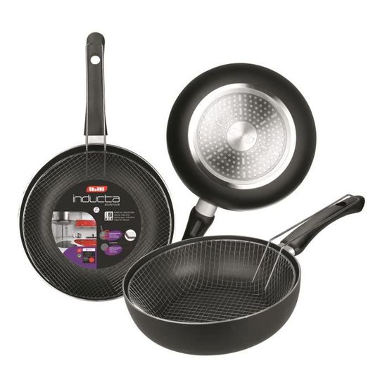 Poêle à Paella IBILI Fusion 30 Cm - Aluminium Antiadhésif, Compatible Induction, 4 Portions