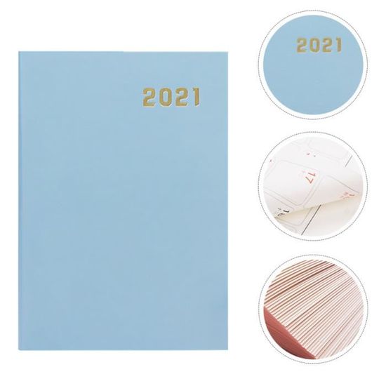 Bloc Planning Hebdomadaire Noted A4 - 52 Feuilles Non Datées - Papier Coloré 100g/m² - Pour Travail, études, Repas