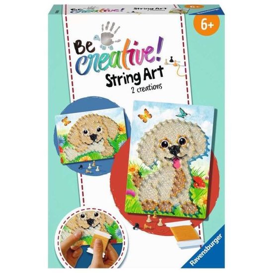 Ravensburger String It Cœur - Kit String Art Créatif Pour Enfants Dès 8 Ans - Cœur 3D à Fils Pailletés