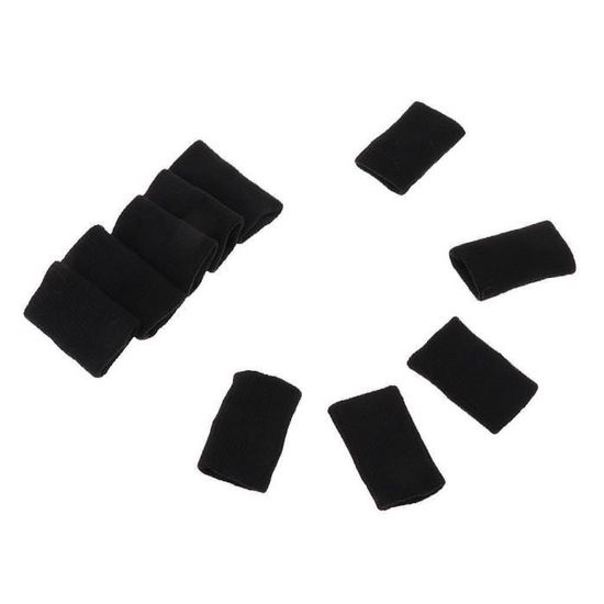 Manchons De Doigts Trixes X10 - Protection Articulations Pour Sport, Arthrite, Basket - Taille Unique Élastique