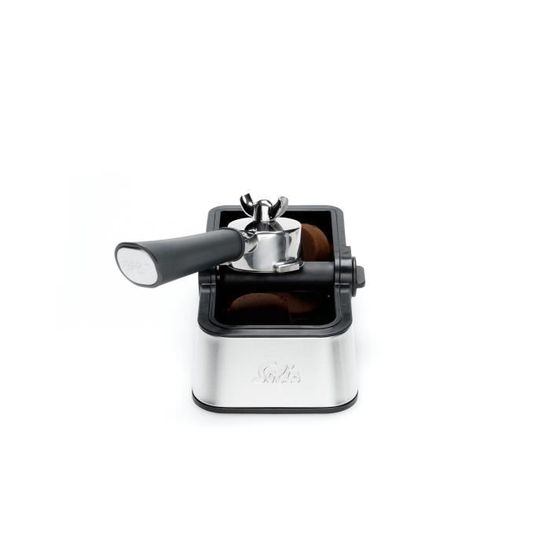 Knock Box Rectangulaire Acier Inoxydable Avec Barre Frappe Amovible - Tiroir Marc Café Expresso