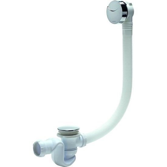 Wirquin 30724541 Ensemble Vidage de Baignoire Black Touch à Câble L700 mm, noir