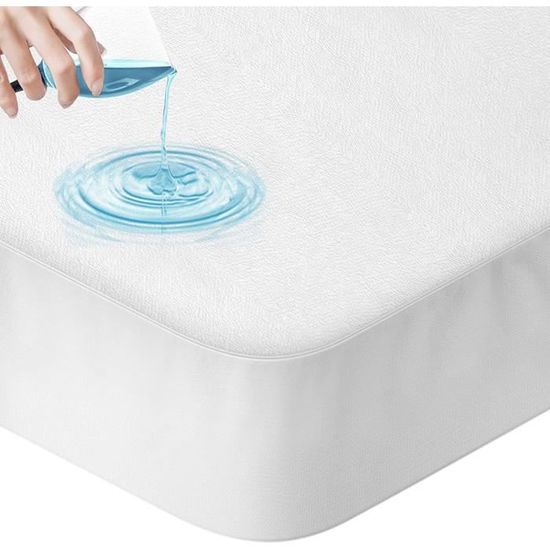 Protège-matelas Drap-housse Anti-acariens - 80x190 Cm, Molleton Coton Recyclé, Fabrication Française