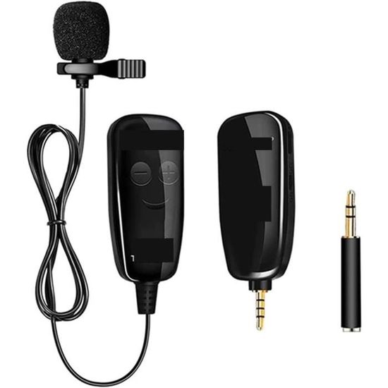 Microphone sans fil UHF Micro-cravate-cravate Microphone interview