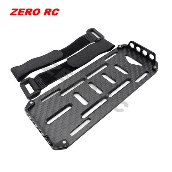 Plaque De Montage Batterie Fibre De Carbone Pour Voiture RC 1/10 - Compatible Traxxas, HSP, Axial SCX10, D90