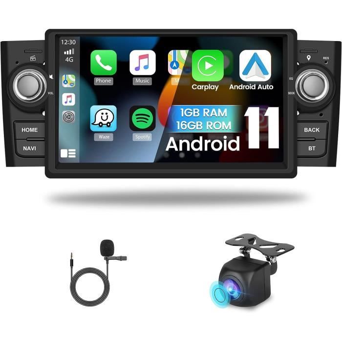 Hikity Autoradio Android 11 pour Fiat Punto (05-09) Linea (07-11) Écran  Tactile 7 Pouces avec Carplay Android Auto Bluetooth [464] - Cdiscount Auto