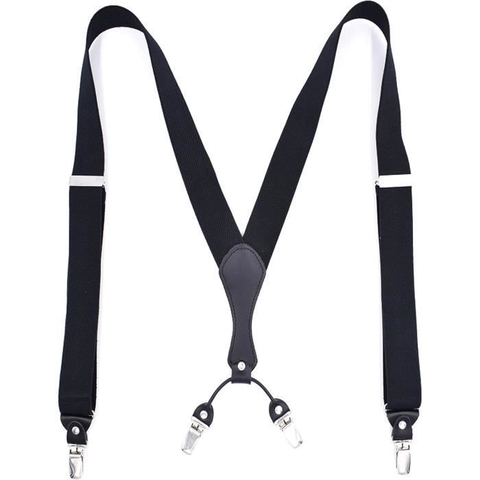 Suspenders élastiques Costume Bretelles élastiques Réglables Unisexes - Largeur 35 Mm, Longueur 112 Cm - À Clipser Sandales Homme Suspenders élastiques Costume Bretelles élastiques Réglables Unisexes - Largeur 35 Mm, Longueur 112 Cm - À Clipser Sandales Homme