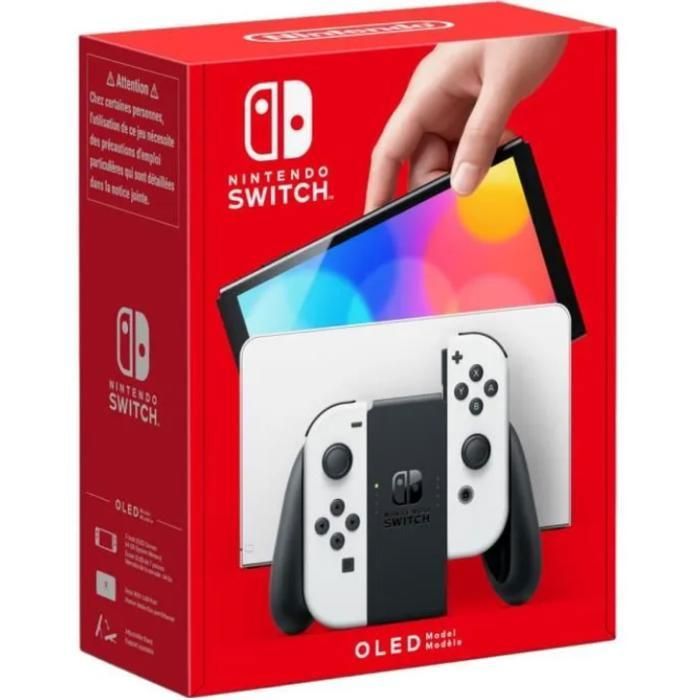 PACK : Nintendo SWITCH OLED BLANCHE + MINECRAFT