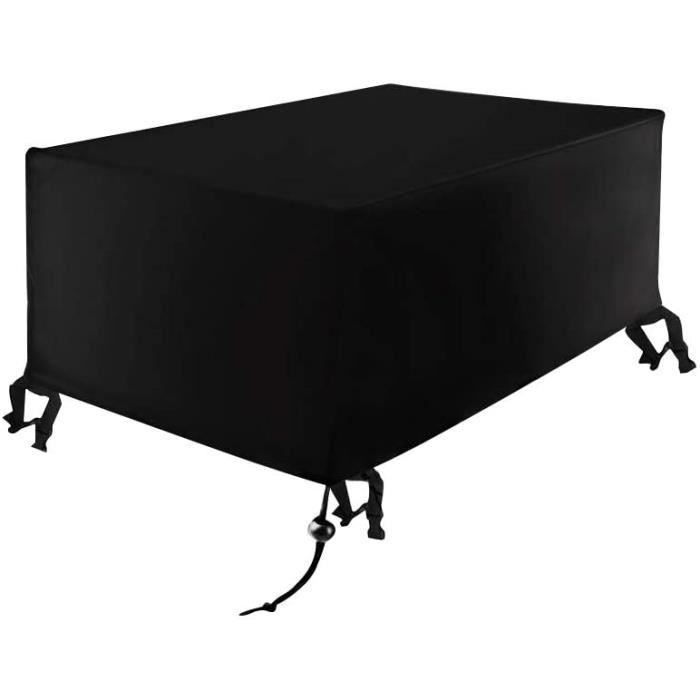 Xiliy Housse de Protection Bâche Couverture Jardin Patio Anti-poussière Imperméable Couverture Rectangulaire 270 x 180 x 89cm