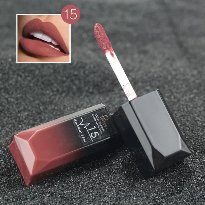 Rouge à lèvres longue durée imperméable mat liquide brillant à lèvres Lip Liner cosmétiques 15 ml8