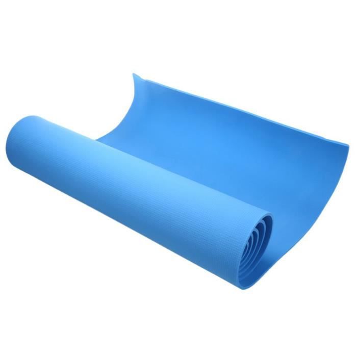 tapis de yoga tapis EVA 6 mm épais antidérapant fitness fitness perdre du poids tapis de jeu de plancher antidér-bleu